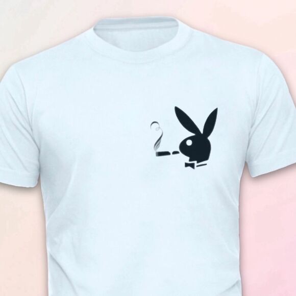Smoking Bunny Tee, Unisex, Size Small-3XL - Picture 2 of 7